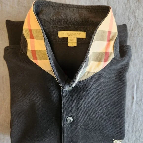 Burberry Shirts Mens Burberry Brit Long Sleeve Polo W Nova